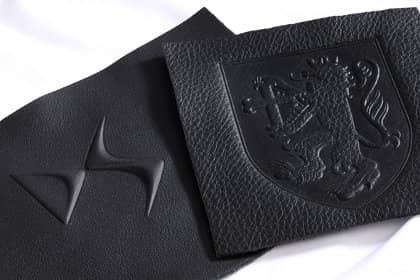 embossing stamp leather